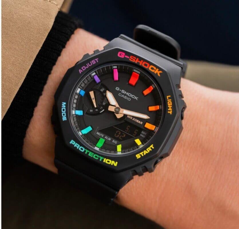 G Shock GA 2100 Rainbow Edition2 https://watchstoreindia.com/Shop/g-shock-ga-2100-rainbow-edition/