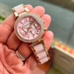 MICHAEL KORS MK Rose Gold pink dial 1 https://watchstoreindia.com/Shop/michael-kors-mk-rose-gold/