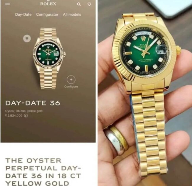 Rolex Day Date 36 https://watchstoreindia.com/Shop/rolex-day-date/