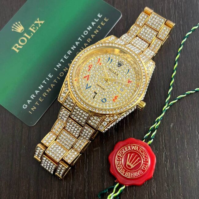 Rolex full Diamond Studded Watch2 https://watchstoreindia.com/Shop/rolex-full-diamond-studded-watch/