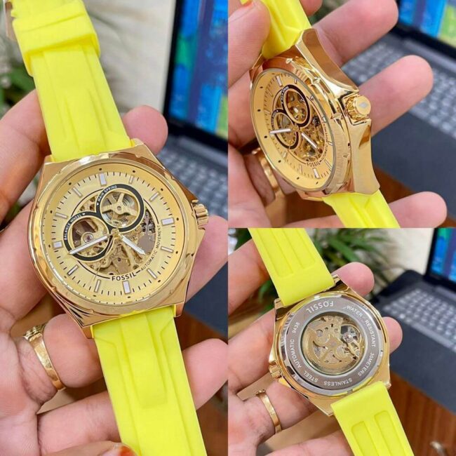 fossil fb 01 automatic yellow 3 https://watchstoreindia.com/Shop/fossil-fb-01-automatic/