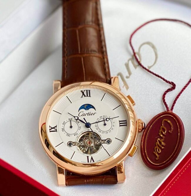 Cartier Automatic Watch For Men brown https://watchstoreindia.com/Shop/cartier-automatic-watch-for-men/