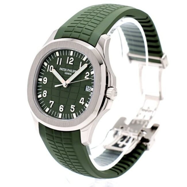 Patek Philippe Aquanaut watch https://watchstoreindia.com/Shop/patek-philippe-aquanaut-green/