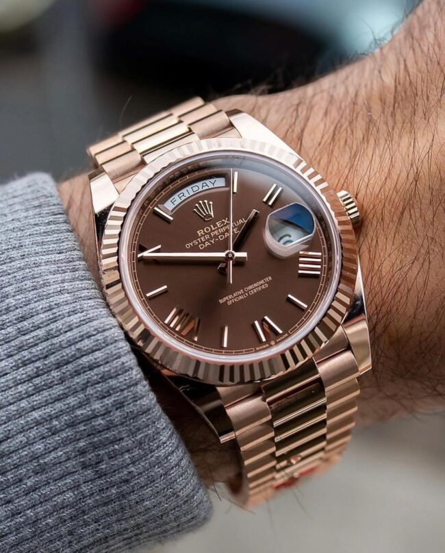 Rolex Oyster Perpetual Rosegold 1 https://watchstoreindia.com/Shop/rolex-oyster-perpetual-rosegold/