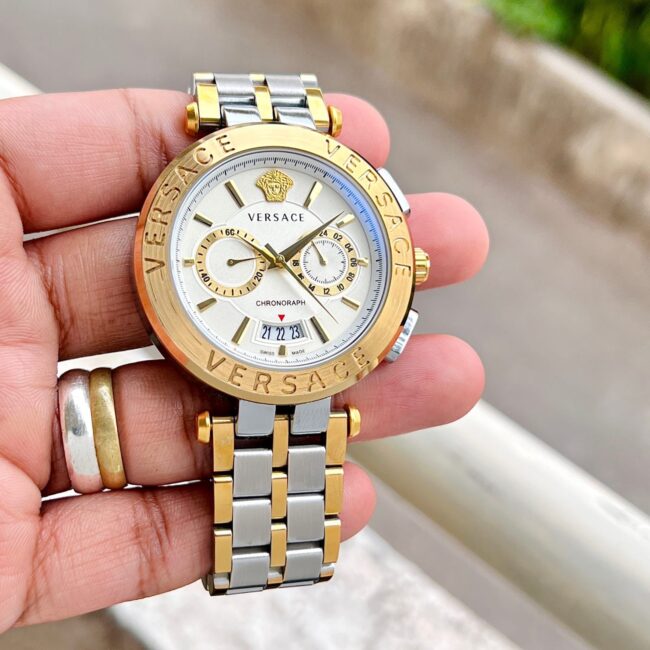 Versace Aion Chronograph Gold 2 https://watchstoreindia.com/Shop/versace-aion-chronograph-gold/