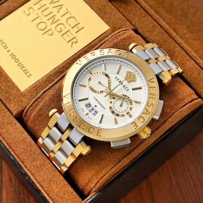 Versace Aion Chronograph Gold 3 https://watchstoreindia.com/Shop/versace-aion-chronograph-gold/