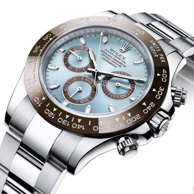 Rolex Cosmograph Daytona blue dial 2 https://watchstoreindia.com/Shop/rolex-cosmograph-daytona-blue-dial/
