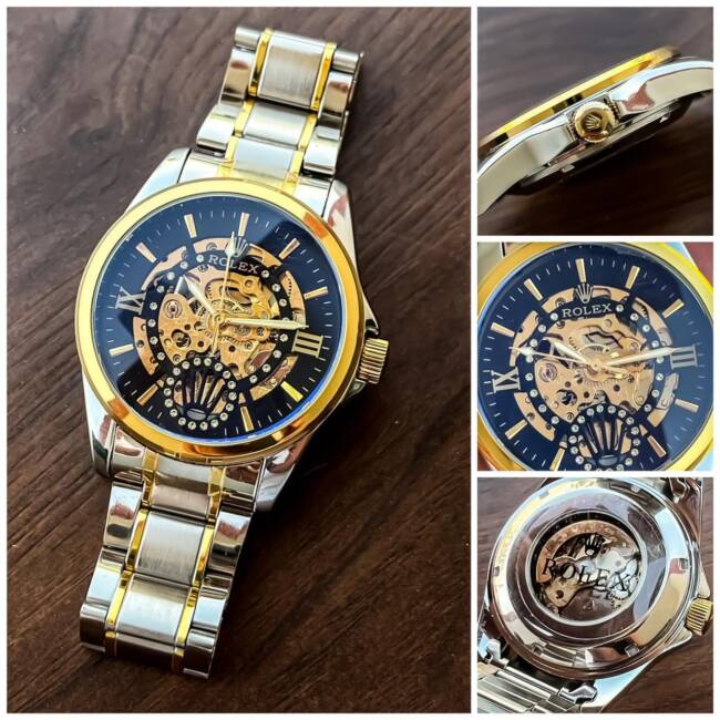 Rolex Silver Golden Chain 3 https://watchstoreindia.com/Shop/rolex-silver-golden-chain/
