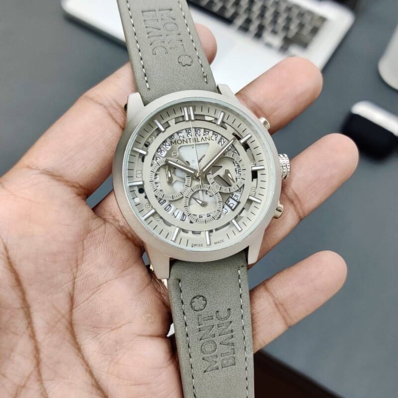 5434 https://watchstoreindia.com/Shop/montblanc-matte-grey-chronograph/