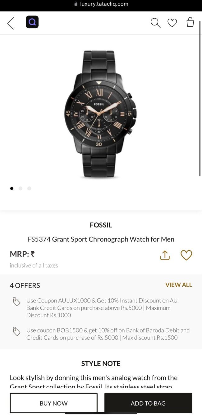 Fossil FS 5374 4 scaled https://watchstoreindia.com/Shop/fossil-fs-5374/