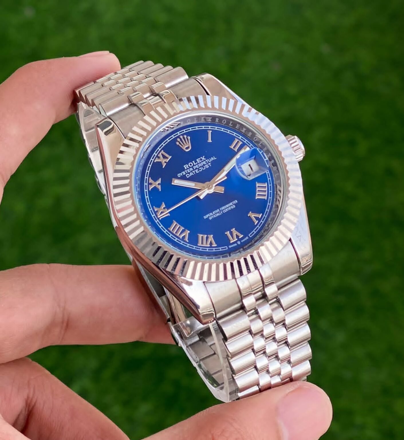 Rolex Oyster Perpetual Bluedial 2 https://watchstoreindia.com/Shop/rolex-oyster-perpetual-bluedial/