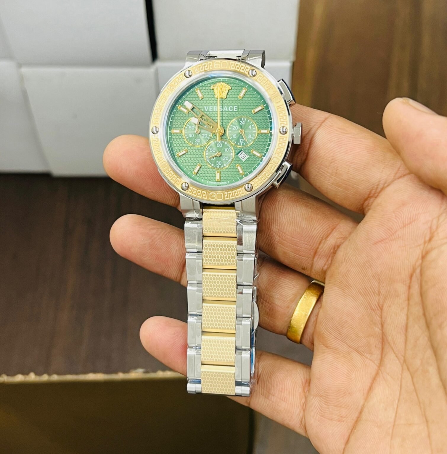 Versace Greca Dome Chrono 1 scaled https://watchstoreindia.com/Shop/versace-greca-dome-chrono/