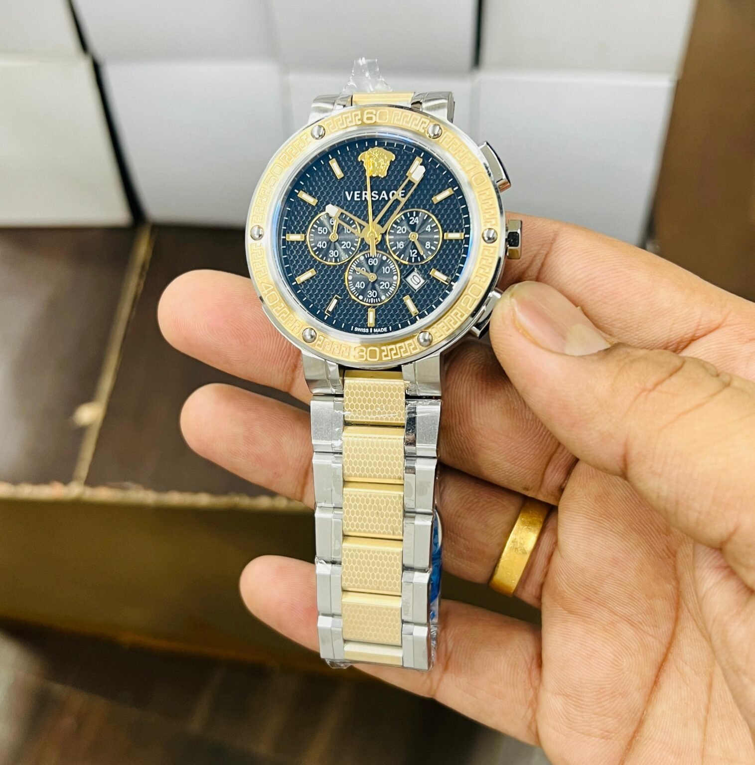 Versace Greca Dome Chrono 4 scaled https://watchstoreindia.com/Shop/versace-greca-dome-chrono/