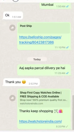 Watch Store India 39 customer review
