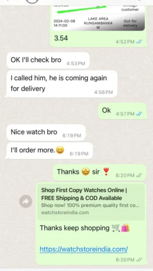 Watch Store India 40 custommer review