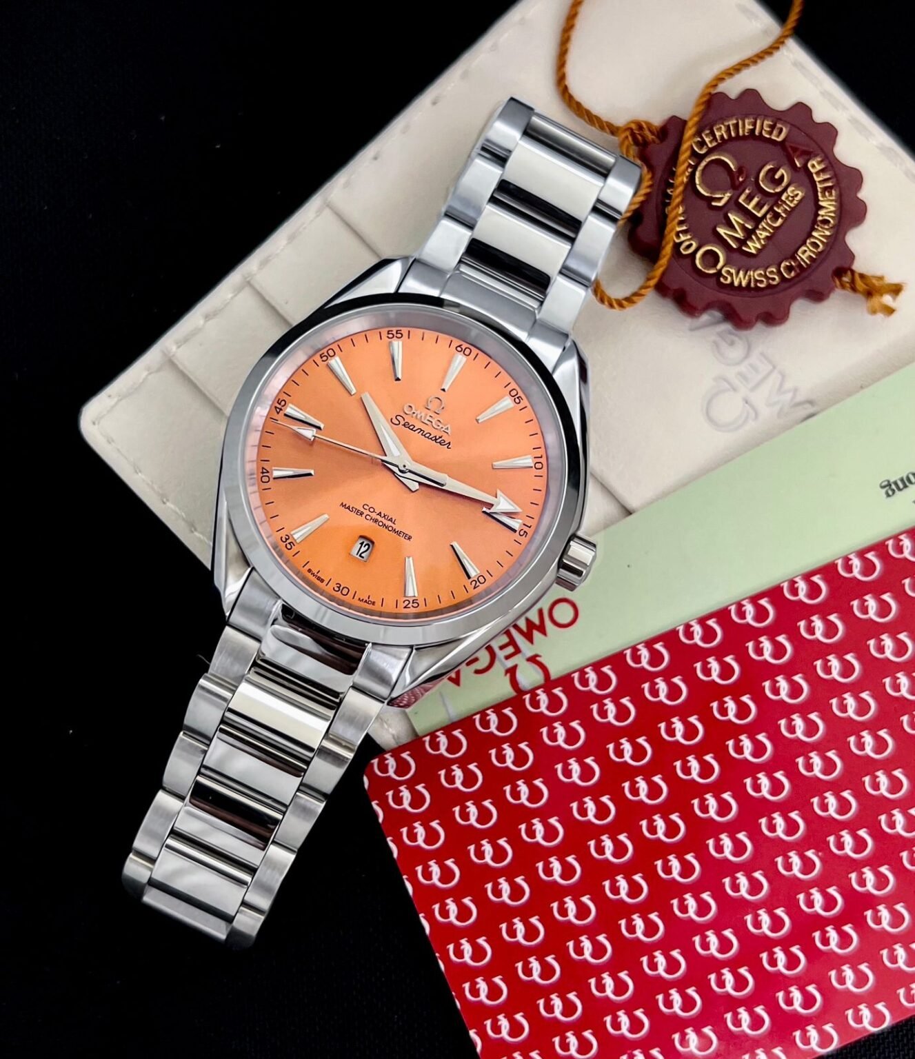 6287373f 7a94 46b5 8f27 d8f583efa087 https://watchstoreindia.com/Shop/omega-aquaterra-limited-edition-orange-dial/