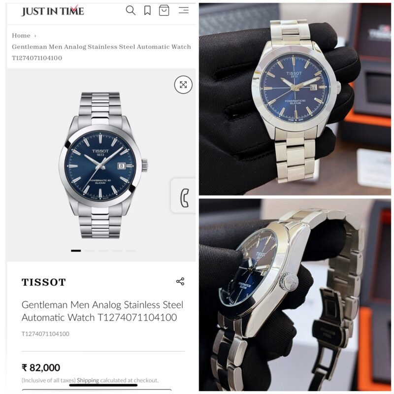 TISSOT GENTLEMAN POWERMATIC 80 SILICIUM BLUE - Image 4