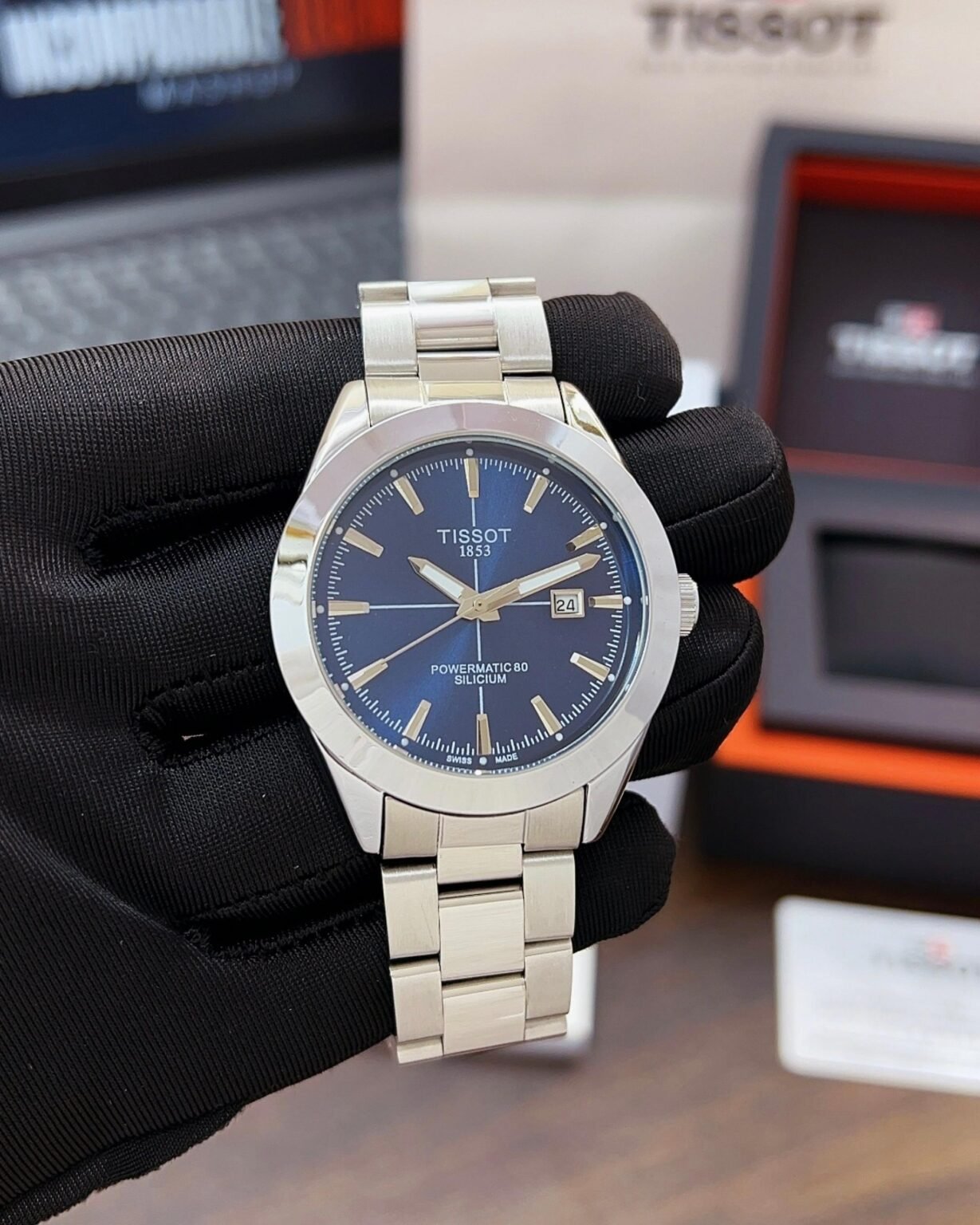 TISSOT GENTLEMAN POWERMATIC 80 SILICIUM BLUE - Image 1