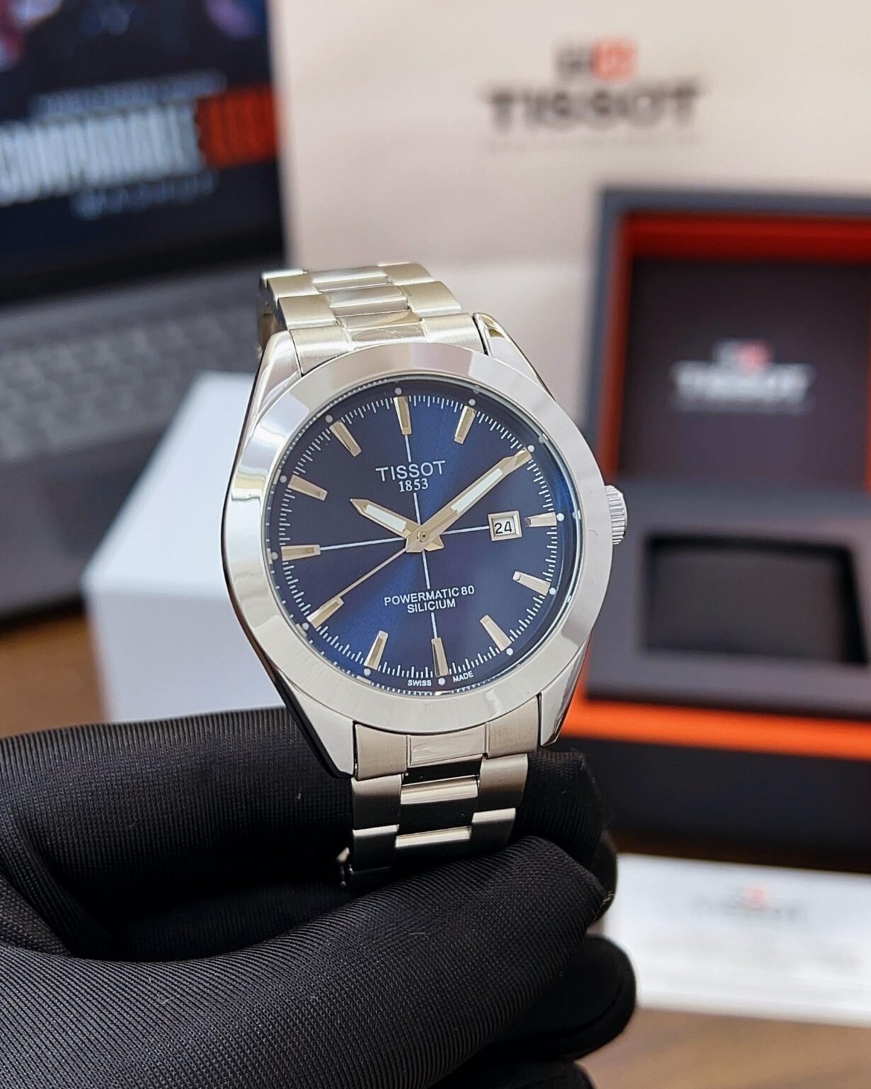 TISSOT GENTLEMAN POWERMATIC 80 SILICIUM BLUE - Image 2