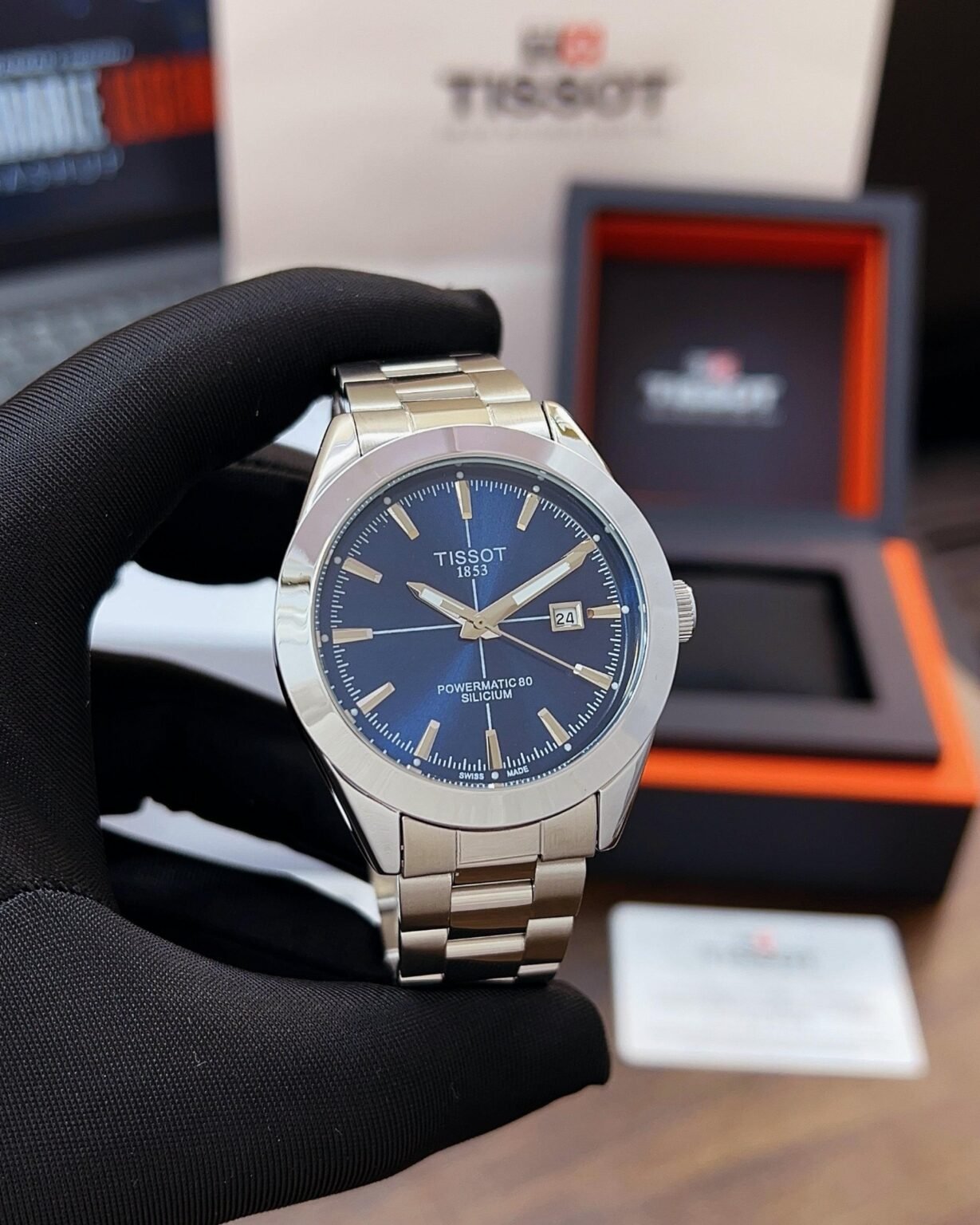 TISSOT GENTLEMAN POWERMATIC 80 SILICIUM BLUE - Image 3