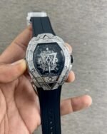 Hublot Big Bang Sang Bleu 3 Silver Diamond