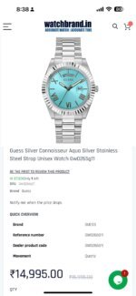 GUESS CONNOISSEUR AQUA ORIGINAL - Image 3