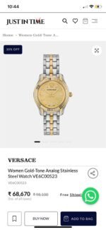 VERSACE GOLD TONE VE6C00523 ORIGINAL - Image 3