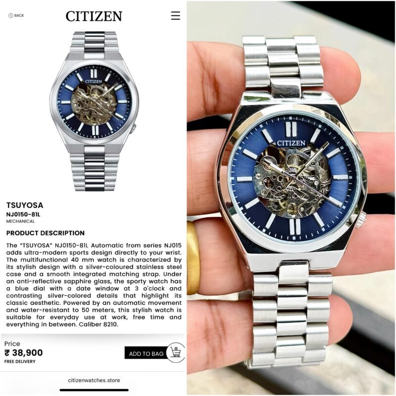 CITIZEN TSUYOSA BLUE 7AA PREMIUM