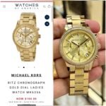 MICHAEL KORS MK6356 RITZ GLOSSY GOLD - Image 3