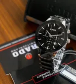 RADO 7AAA QUARTZ MOVEMENT BLACK DIAL