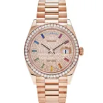 ROLEX DAY DATE RING DIAMOND RAINBOW PREMIUM