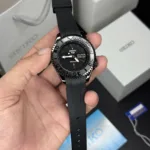 SEIKO SPRD AUTOMATIC OPEN BACK BLACK