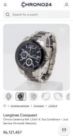 LONGINES ELEGANT 7AAA PREMIUM BLACK DIAL - Image 2