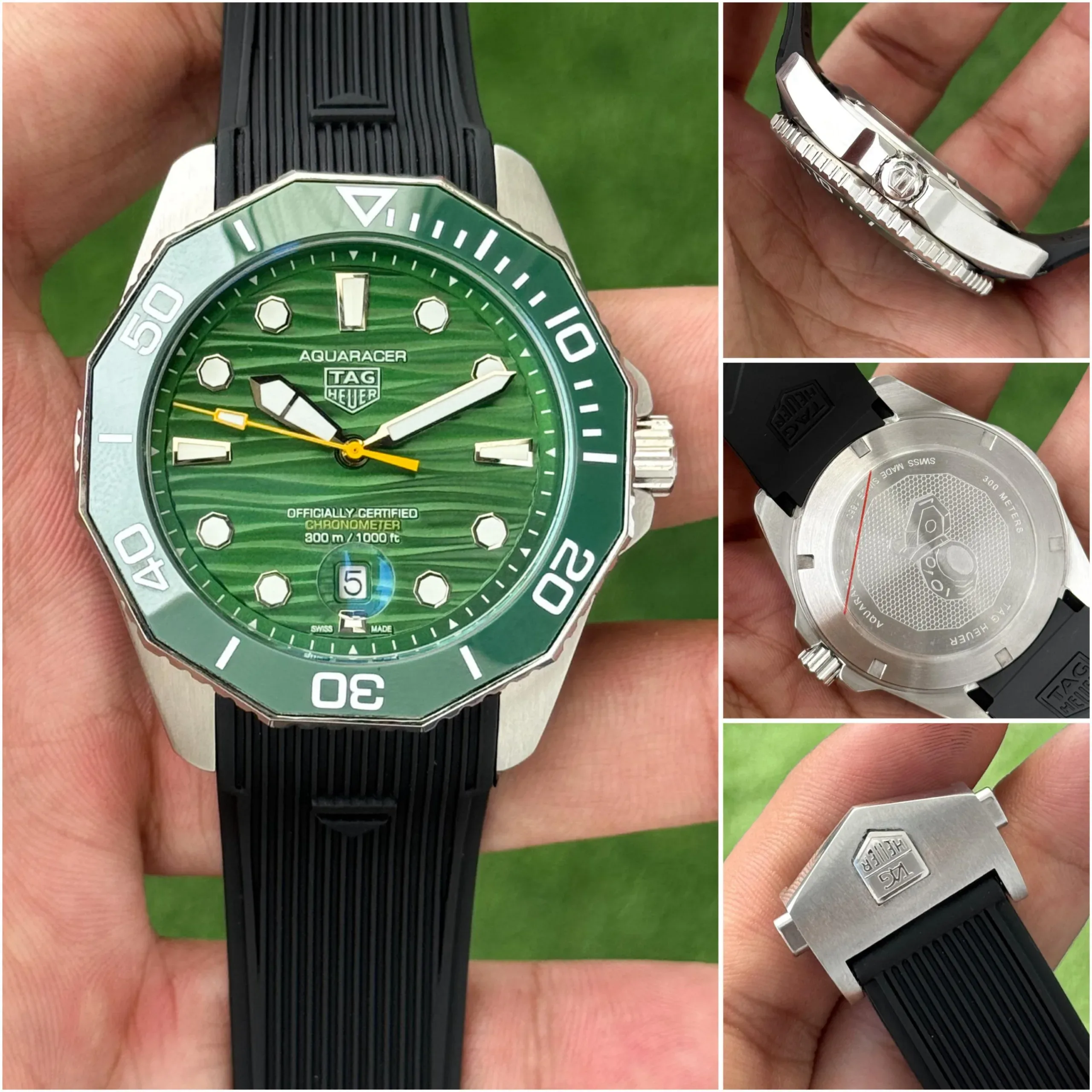 TAG HEUER AQUARACER 7A ORIGINAL GREEN DIAL AUTOMATIC - Image 5
