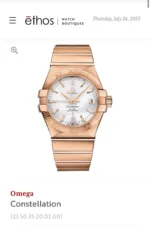 OMEGA CONSTELLATION 7AAA PREMIUM AUTOMATIC - Image 3