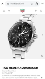 TAG HEUER AQUARACER BLACK DIAL 7A ORIGINAL - Image 2