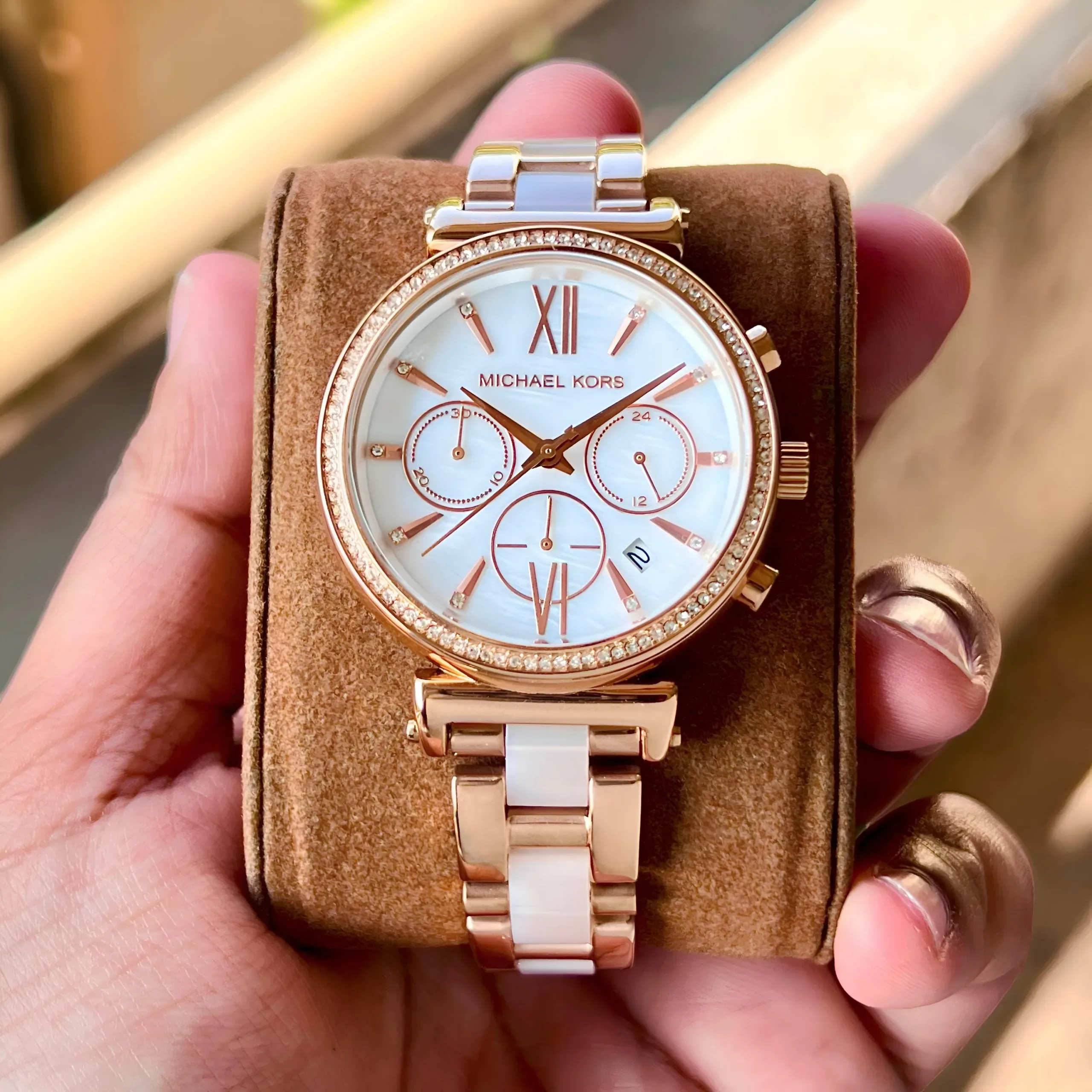 2025/09/1000041517-jpg.webp MICHAEL KORS SOFIE 7AA PREMIUM ROSEGOLD - Image 1
