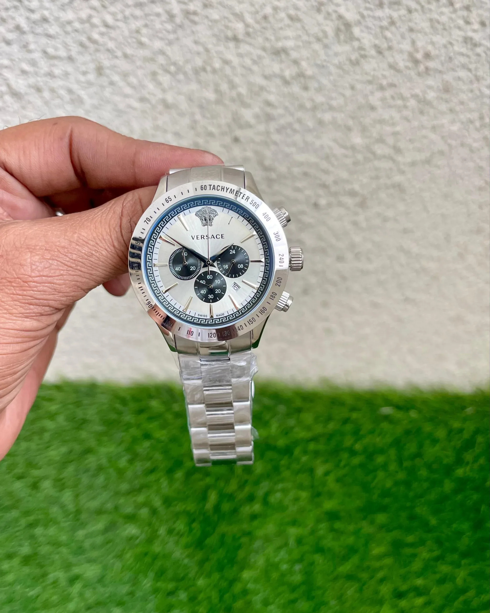 VERSACE 7AAA PREMIUM WHITE DIAL QUARTZ MOVEMENT - Image 3