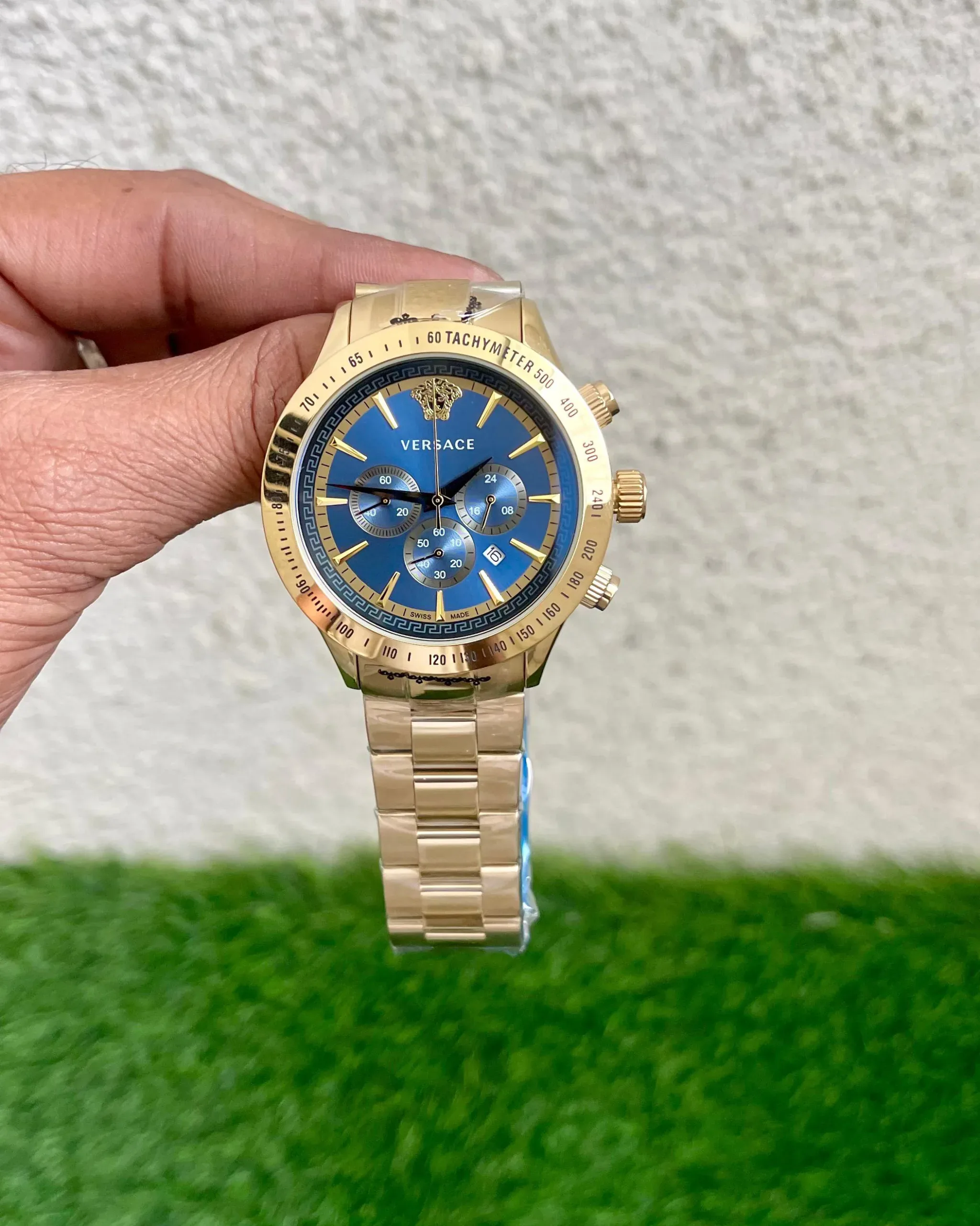 VERSACE 7AAA PREMIUM BLUE DIAL QUARTZ MOVEMENT - Image 4