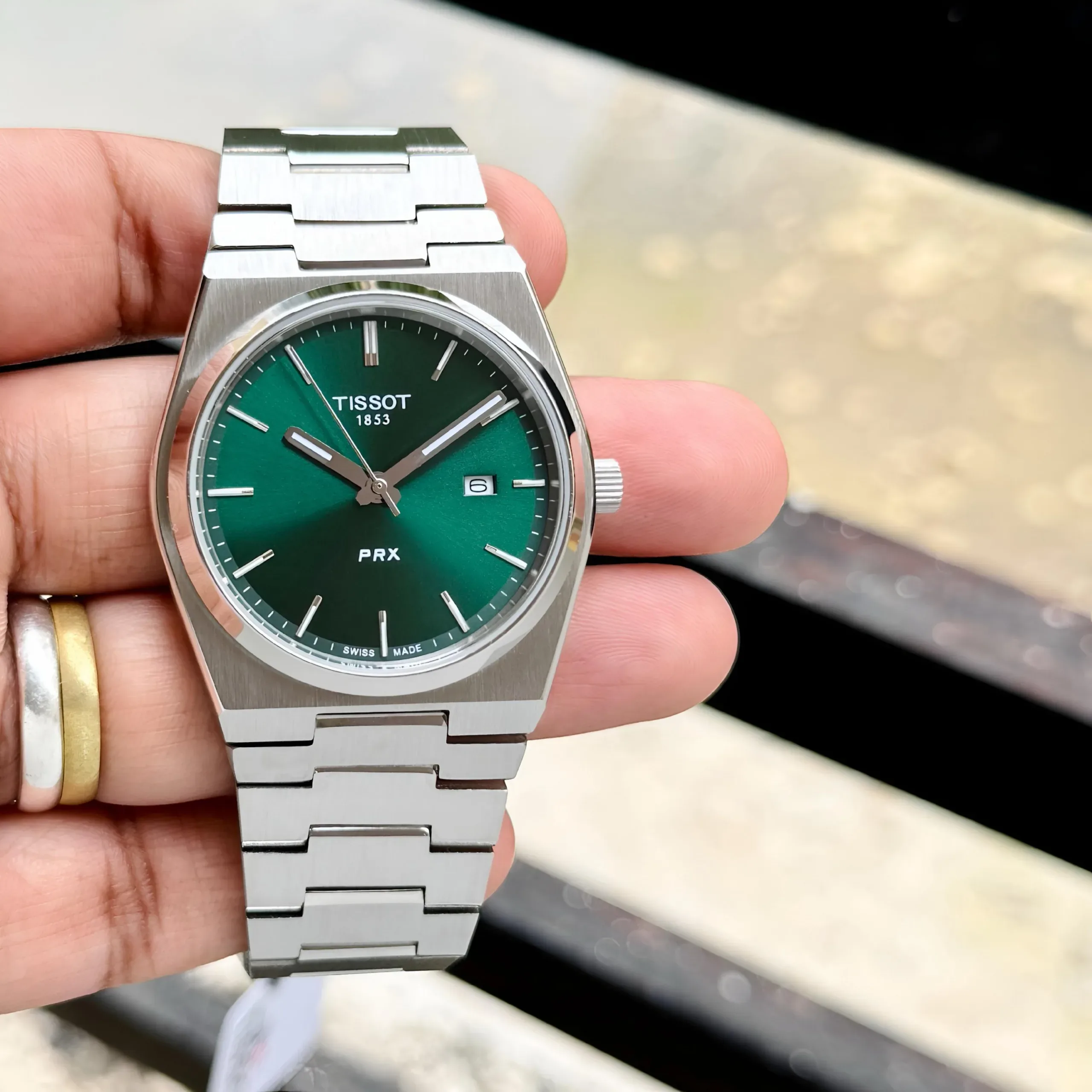 TISSOT PRX 7AA ULTRA PREMIUM EMERALD GREEN DIAL - Image 4
