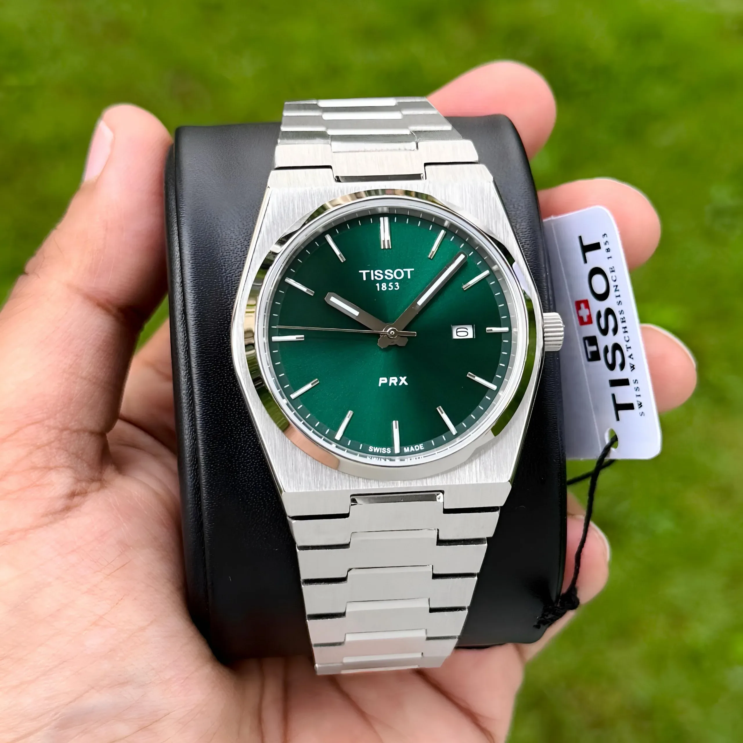 2025/09/1000041693-jpg.webp TISSOT PRX 7AA ULTRA PREMIUM EMERALD GREEN DIAL - Image 1