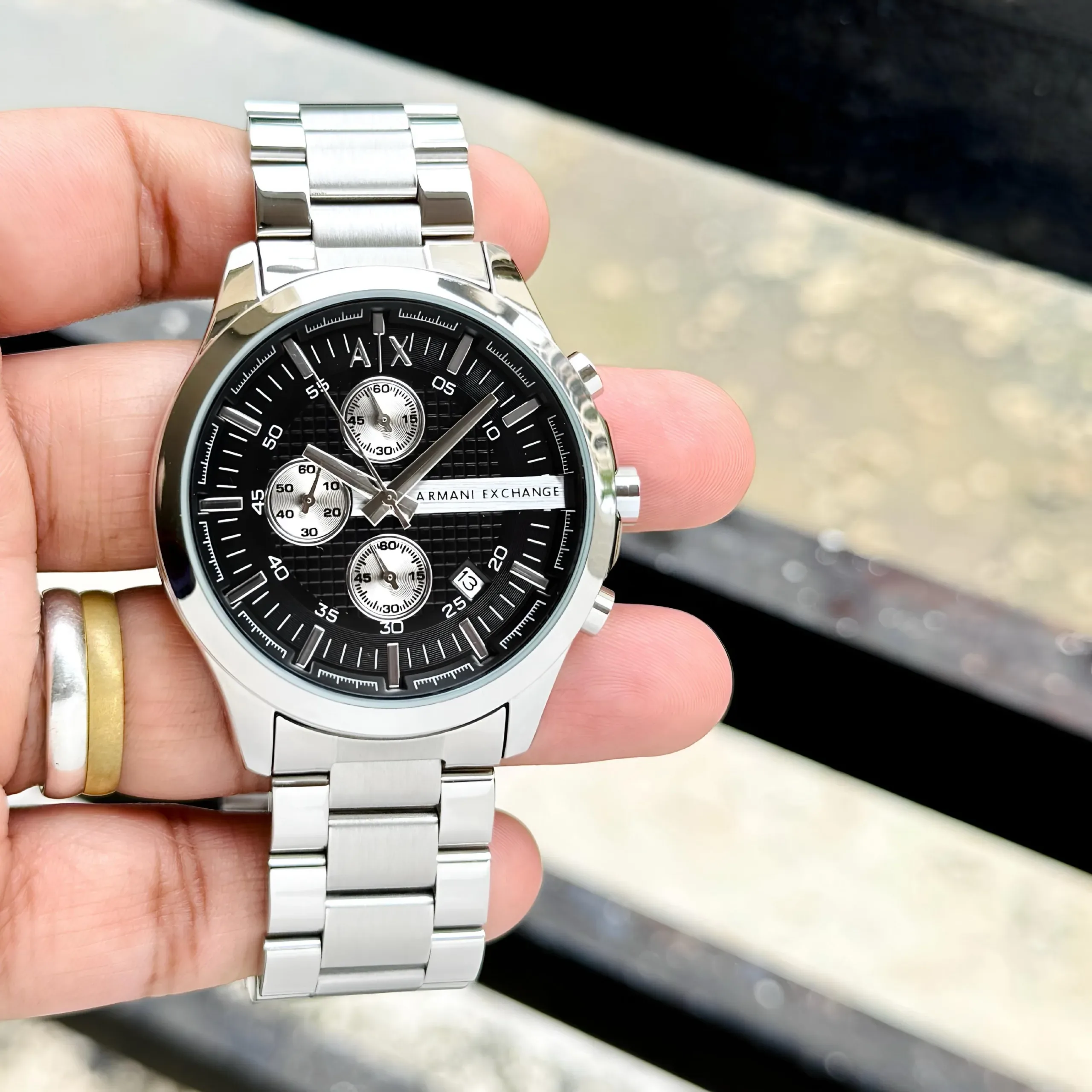2025/09/1000041721-jpg.webp ARMANI EXCHANGE AX2152 STAINLESS STEEL CHRONOGRAPH - Image 1