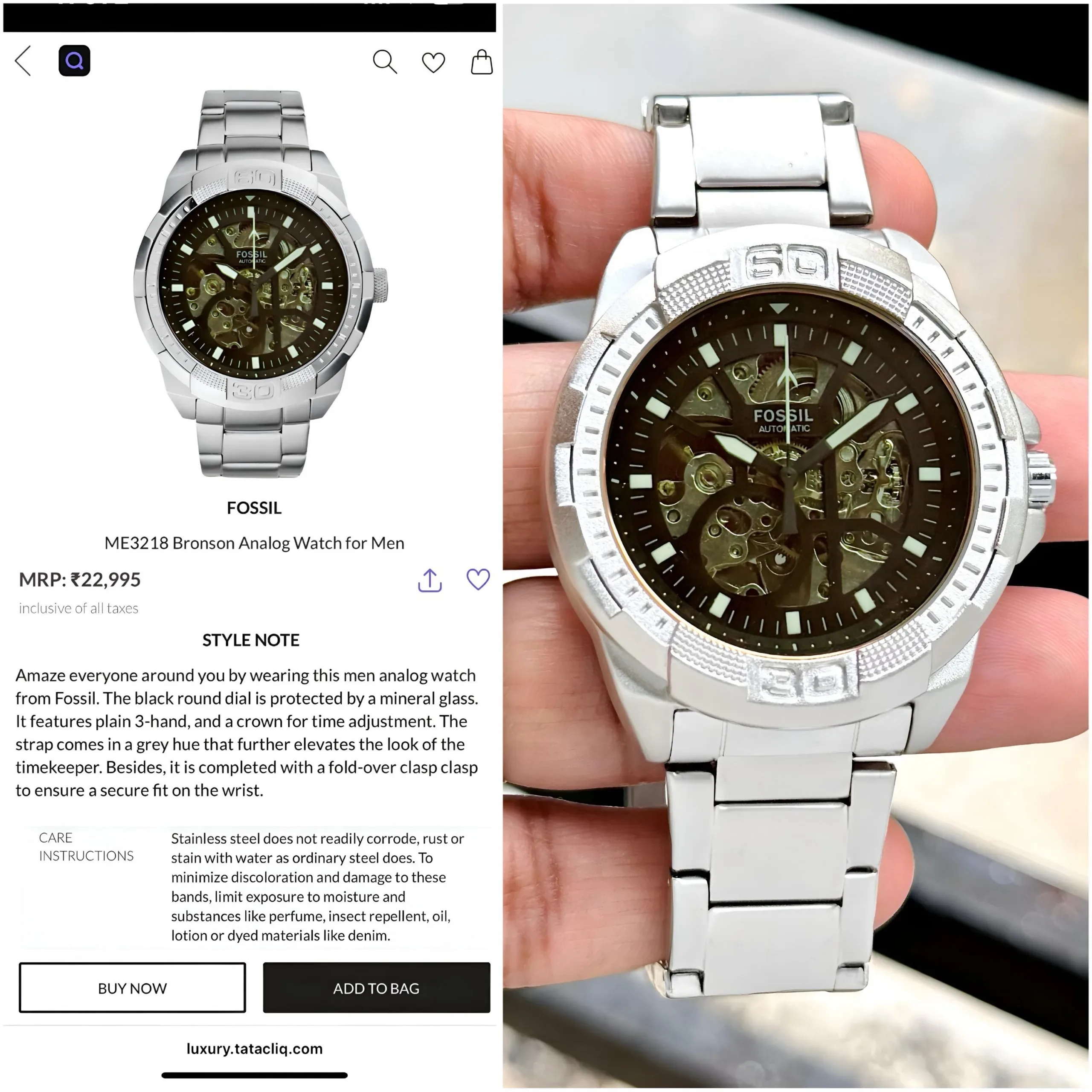FOSSIL BRONSON AUTOMATIC 7AA PREMIUM - Image 4