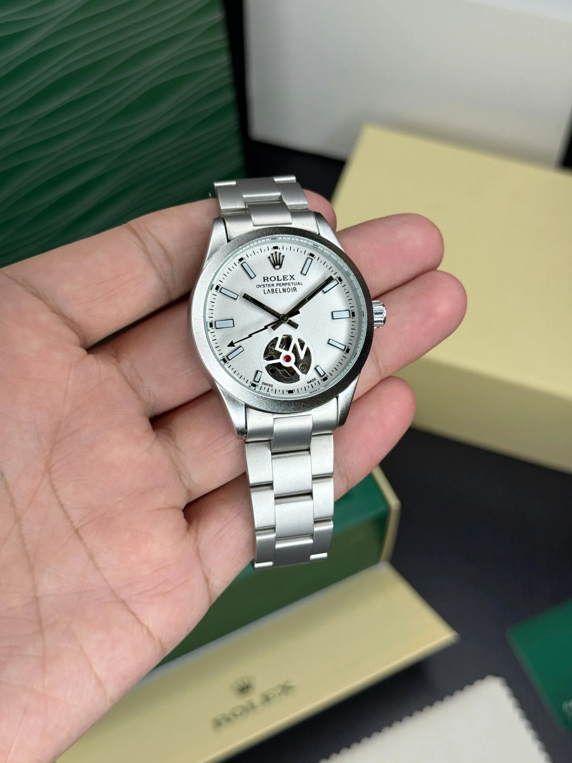 2025/09/1000042258-jpg.webp ROLEX LABELNOIR OPEN BACK AUTOMATIC WHITE DIAL - Image 1