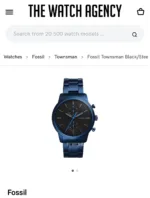 FOSSIL BLACK SATIN DIAL CHRONOGRAPH MOVEMENT - Image 2