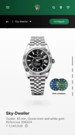 ROLEX CLASSIC SKY-DWELLER 7AAA PREMIUM BLACK DIAL - Image 2