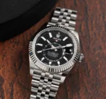 ROLEX CLASSIC SKY-DWELLER 7AAA PREMIUM BLACK DIAL - Image 5