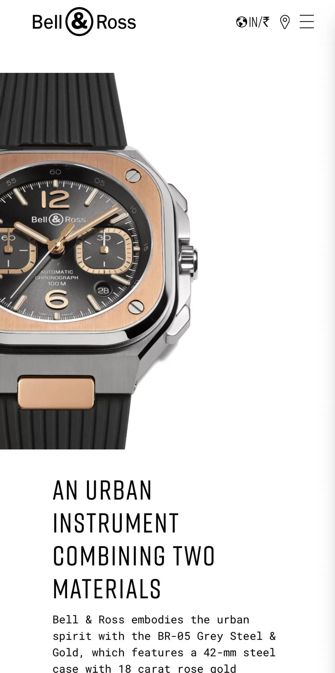 BELL & ROSS BR-05 URBAN CHRONOGRAPH 10AA PREMIUM - Image 5