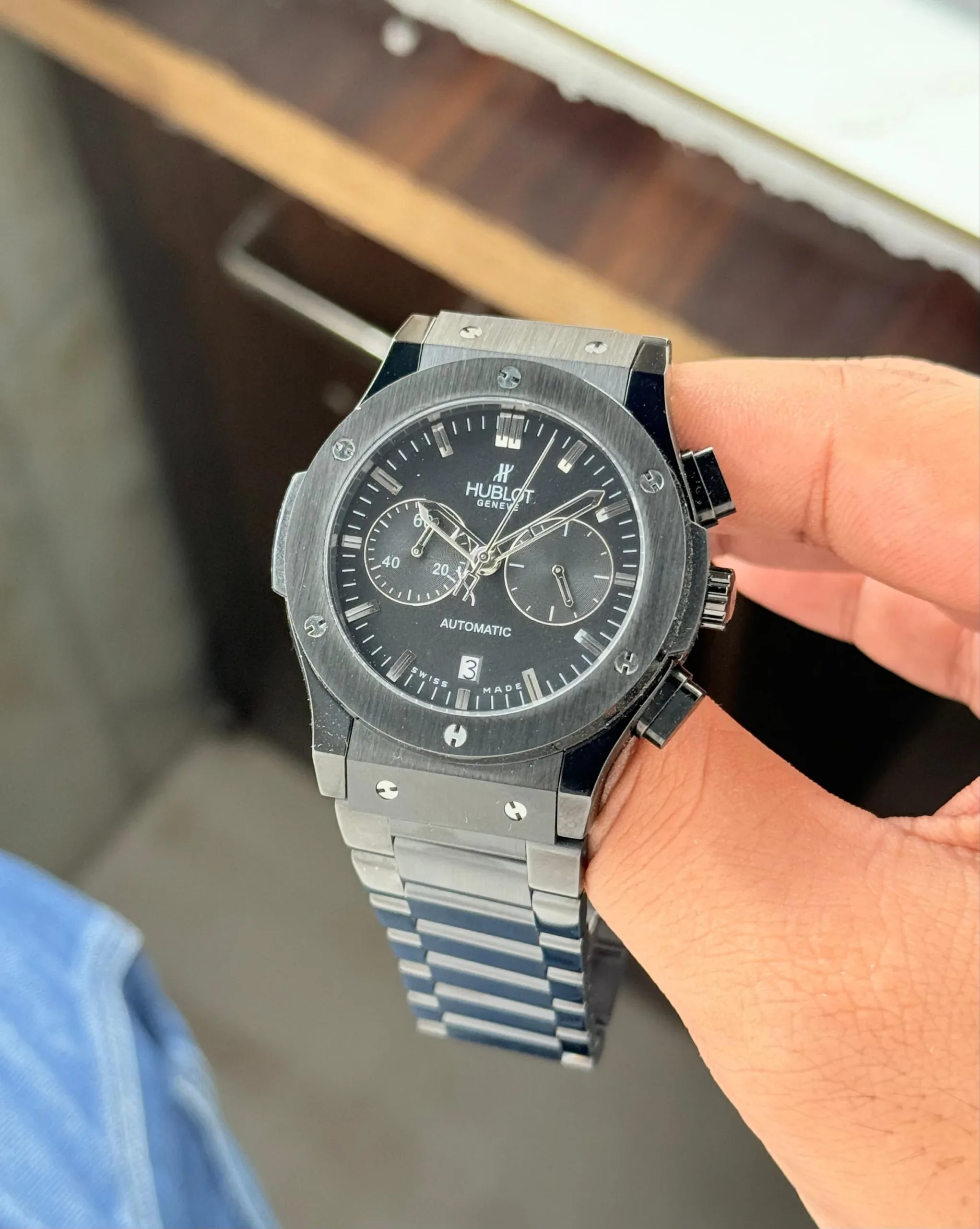 HUBLOT BIG BANG CHRONOGRAPH 7AA PREMIUM BLACK - Image 3