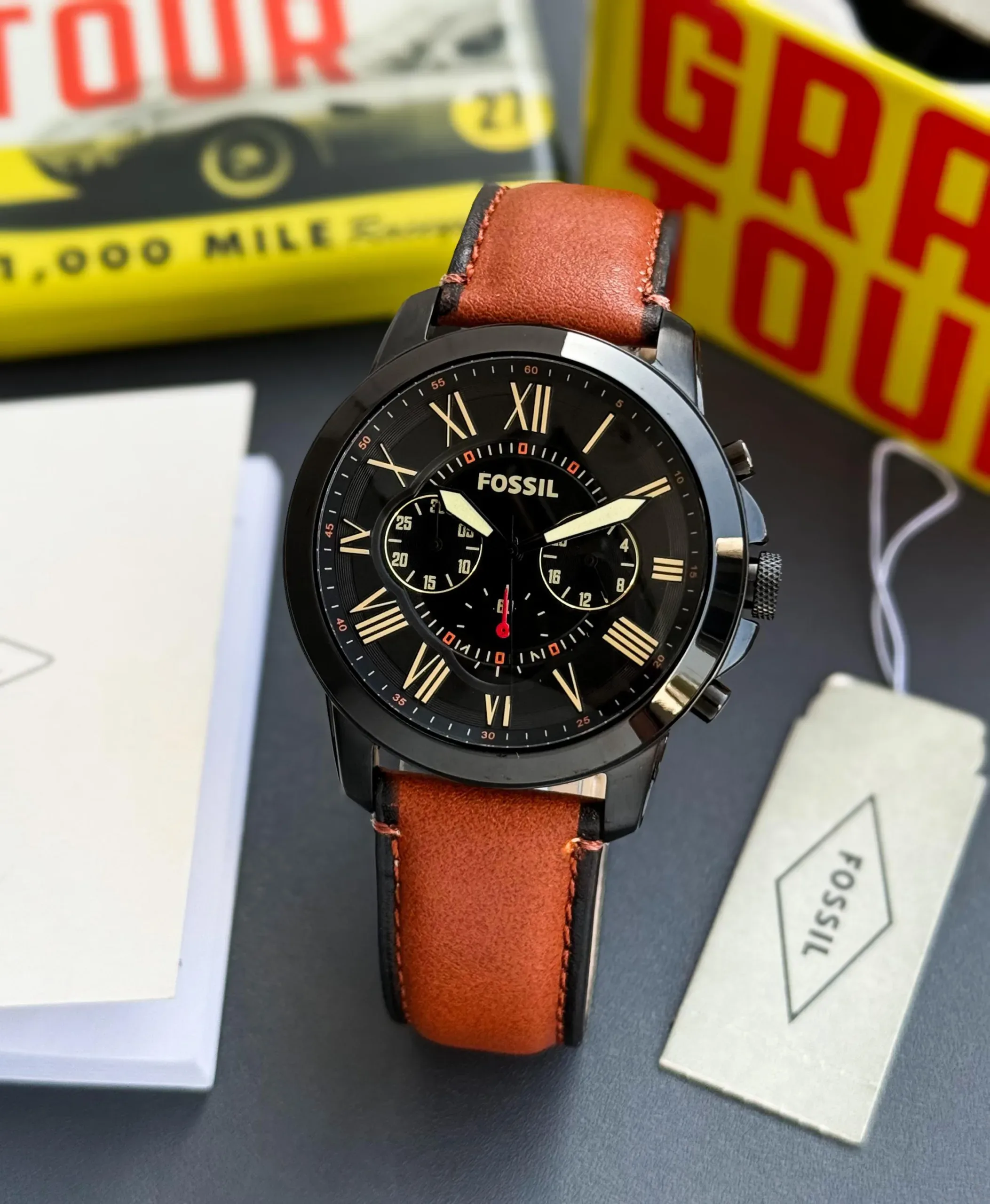 FOSSIL STAINLESS STEEL 7AAA PREMIUM BLACK - Image 1